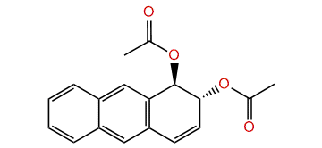 trans-Anthracene-1,2-diol 1,2-dihydro diacetate